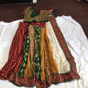 Multi color Indian saree